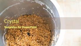  Presentation with craft beer - Presentation theme with process-of-home-brewing-beer background and a tawny brown colored foreground