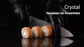  Presentation with philadelphia - Beautiful slide deck featuring process-of-making-classic-philadelphia backdrop and a black colored foreground