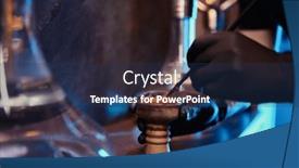  Presentation with hookah - PPT theme enhanced with process-of-making-hookah background and a ocean colored foreground