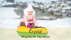  Presentation with snow day - Cool new slides with process slide - cute little girl sits backdrop and a  colored foreground