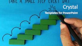  Presentation with step - Beautiful PPT layouts featuring process steps - take a small step every backdrop and a teal colored foreground