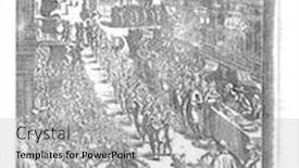  Presentation with engraving - Slide set having procession-on-st-mark-s background and a light gray colored foreground