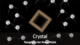  Presentation with processor - Colorful PPT theme enhanced with high performance computing - processor and old transistors backdrop and a black colored foreground