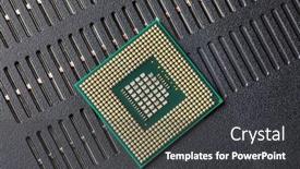  Presentation with cpu - Presentation theme enhanced with processor-cpu-unit background and a  colored foreground