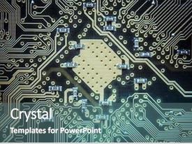 Powerpoint Background Cpu Background Texture Electronic Components Processor PPT template 24 ...