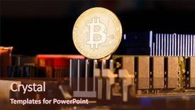  Presentation with processor - Amazing PPT theme having processor on orange background backdrop and a tawny brown colored foreground