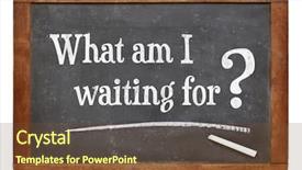  Presentation with waiting - Presentation theme having procrastination - what am i waiting background and a tawny brown colored foreground