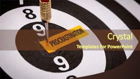  Presentation with procrastination - Presentation design consisting of procrastination background and a tawny brown colored foreground