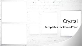  Presentation with square wall frame - Cool new presentation theme with procto - brick wall in museum backdrop and a white colored foreground