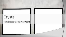  Presentation with cement - Presentation theme with procto - two empty frames on cement background and a white colored foreground