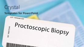  Presentation with rectal cancer - Theme featuring proctoscopic-biopsy-a-small-piece background and a light blue colored foreground