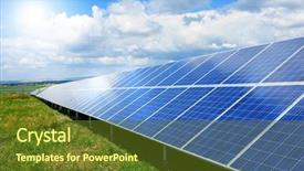  Presentation with environmentally friendly - Amazing theme having produces green environmentally friendly energy backdrop and a tawny brown colored foreground