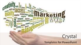  Presentation with corporate advertising - Presentation theme consisting of product advertising customer or corporate background and a  colored foreground