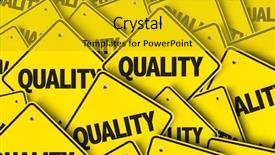  Presentation with quality product - Audience pleasing slide deck consisting of product characteristics - quality backdrop and a gold colored foreground