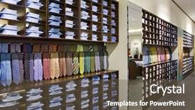  Presentation with interior - Amazing slides having product display - interior of modern shop backdrop and a tawny brown colored foreground