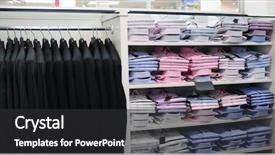  Presentation with clothing - Presentation theme enhanced with product display - men s clothing store background and a dark gray colored foreground