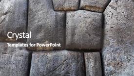  Presentation with masonry - Colorful theme enhanced with product features - big stones in an ancient backdrop and a dark gray colored foreground