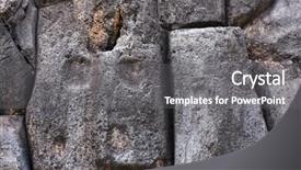  Presentation with masonry - Beautiful theme featuring product features - big stones in an old backdrop and a  colored foreground