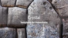  Presentation with stone masonry - Presentation having product features - polygonal stone in an old background and a gray colored foreground