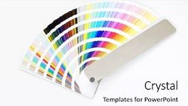  Presentation with product - Presentation design enhanced with product inovation - isolated color guide - chart background and a pink colored foreground