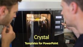  Presentation with engineering - Slides having product knowledge - engineering students using 3d printer background and a wine colored foreground