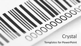  Presentation with barcode - Slides consisting of product label - barcode background and a white colored foreground
