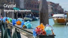  Presentation with traditional - Slides having product making - traditional murano glass in old background and a dark gray colored foreground