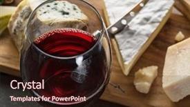  Presentation with blue cheese - Cool new theme with product range - cheese platter with blue cheeses backdrop and a wine colored foreground