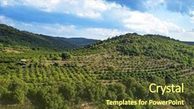  Presentation with panoramic - Theme having product range - panoramic view of a hazelnut background and a tawny brown colored foreground