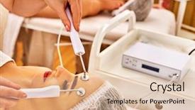  Presentation with beauty salon - PPT layouts having product review - couple facial massage beauty salon background and a lemonade colored foreground