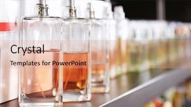  Presentation with perfume - Cool new theme with product showcase - shelving with different perfume backdrop and a coral colored foreground