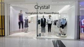  Presentation with product - Cool new presentation theme with product showcase - shopfront display window backdrop and a light gray colored foreground