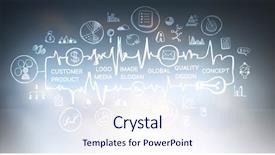  Presentation with journey to success - Slides featuring production achievement - strategy for success achieving background and a  colored foreground