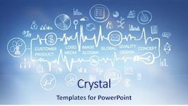  Presentation with navigate success - Audience pleasing presentation theme consisting of production achievement - strategy for success achieving backdrop and a  colored foreground