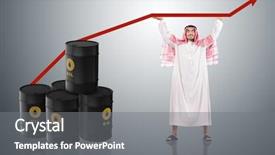  Presentation with supporting - Slide deck featuring  background and a  colored foreground