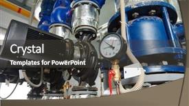  Presentation with pipes - Colorful slide set enhanced with production indicator - closeup of manometer pipes backdrop and a dark gray colored foreground