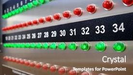  Presentation with laboratory equipment - Audience pleasing PPT theme consisting of production indicator - scientific equipment in the new backdrop and a  colored foreground