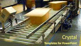  Presentation with production line - Presentation enhanced with production line - oil background and a tawny brown colored foreground