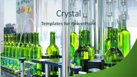  Presentation with production line - Amazing slide deck having hot chocolate or cappuccino backdrop and a light gray colored foreground