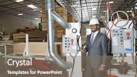  Presentation with african american families - Theme having production management - portrait of an african american background and a gray colored foreground