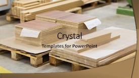  Presentation with furniture industry - Slide deck consisting of production manufacture and woodworking industry background and a coral colored foreground