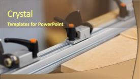  Presentation with woodworking - PPT theme featuring production manufacture and woodworking industry background and a  colored foreground