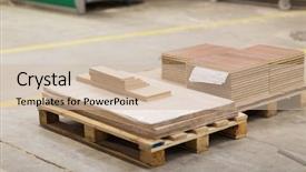  Presentation with furniture industry - Presentation enhanced with production manufacture and woodworking industry background and a soft green colored foreground