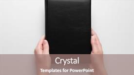  Presentation with black female - Audience pleasing slides consisting of production paper - female hands holding closed book backdrop and a coral colored foreground