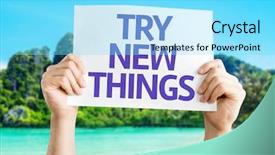  Presentation with transportation brand new cars - Amazing PPT theme having productive relationship - try new things card backdrop and a arctic colored foreground