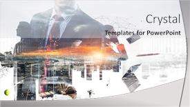  Presentation with technology - Beautiful PPT layouts featuring productivity-through-technology-concept-mixed backdrop and a light gray colored foreground