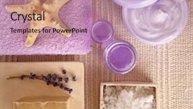  Presentation with oil products - Amazing theme having prodution - spa cosmetics series cosmetics products backdrop and a  colored foreground