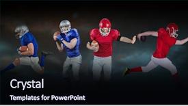  Presentation with american football - Theme featuring profect - digital composite of american football background and a  colored foreground