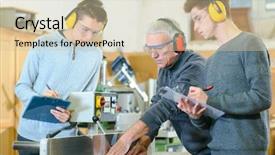  Presentation with apprenticeship - Beautiful theme featuring profesional - woodwork apprenticeship backdrop and a soft green colored foreground