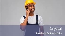  Presentation with building construction - Amazing theme having profession-construction-and-building-happy backdrop and a ocean colored foreground